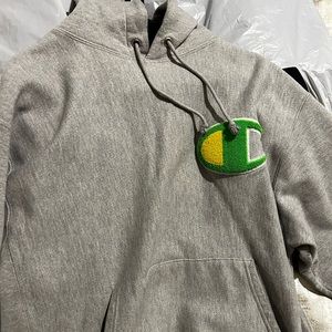 XL Champion carpet logo hoodie